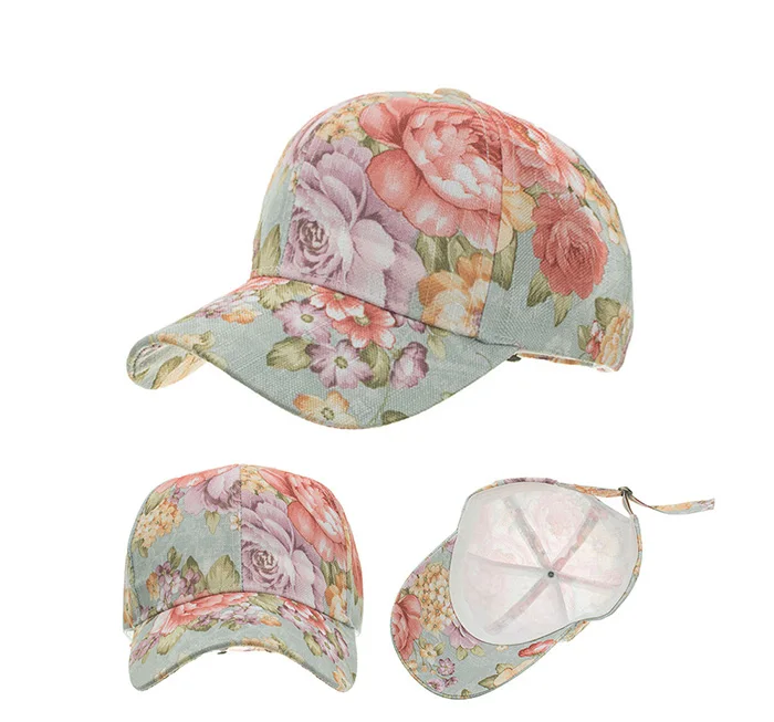 Snapback Кепка Женская кепка-бейсболка Gorras хип хоп цветочный принт конский хвост бейсболка s для женщин повседневные регулируемые кепки