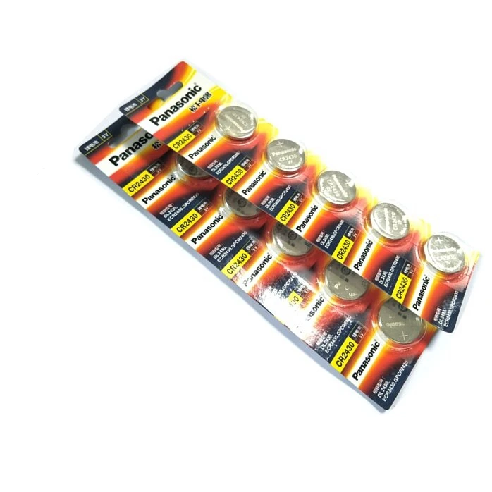 

15pcs/lot New Genuine Panasonic CR2430 3V CR 2430 Button Battery Car Remote Control Key Camry Coin Cell Batteries