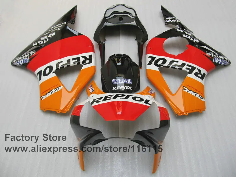 Новинка! ABS пластик Оранжевый репсол Кузов для HONDA CBR900RR 2002 2003 fireblade инъекции