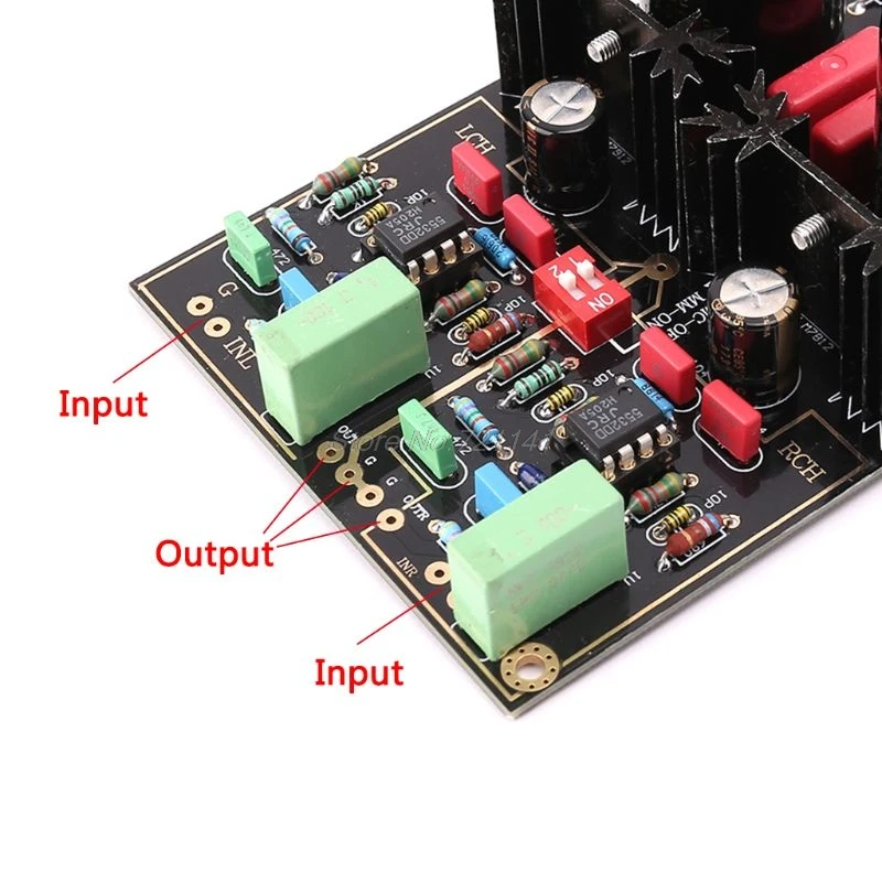 Двойной проигрыватель Phono преусилитель с модулем MM/MC для проигрывателя виниловой