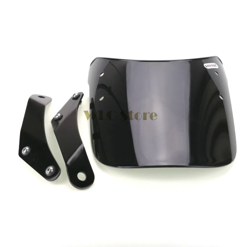 Лобовое стекло для YAMAHA XJ400 XJ600S Diversion XJR1200 XJR1300 XJ XJR ветровое Pare brise черный мотоцикл 7