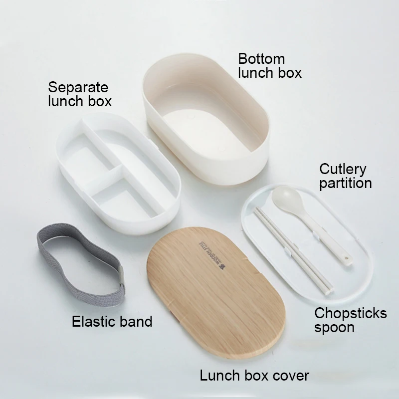 800 мл Ланч бокс деревянная коробка бэнто посуда контейнер для хранения пищи