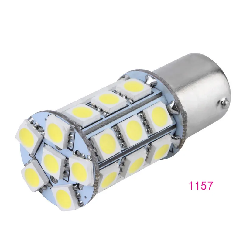 Лампы без ошибок COB 1156BA15S/1157/T20 5050 27SMD лампы разрешение на парковку пластины свет Стайлинг белый/красный/желтый