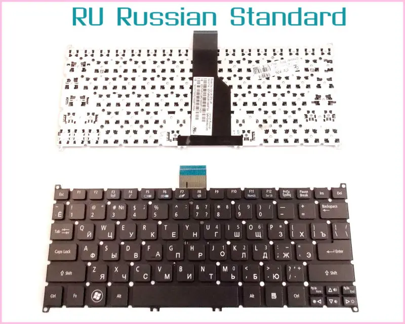 

Laptop Keyboard For Acer 9Z.N7WSQ.11D NSK-R11SQ V128202CS1 PK130RO1A00 RU Russian Version