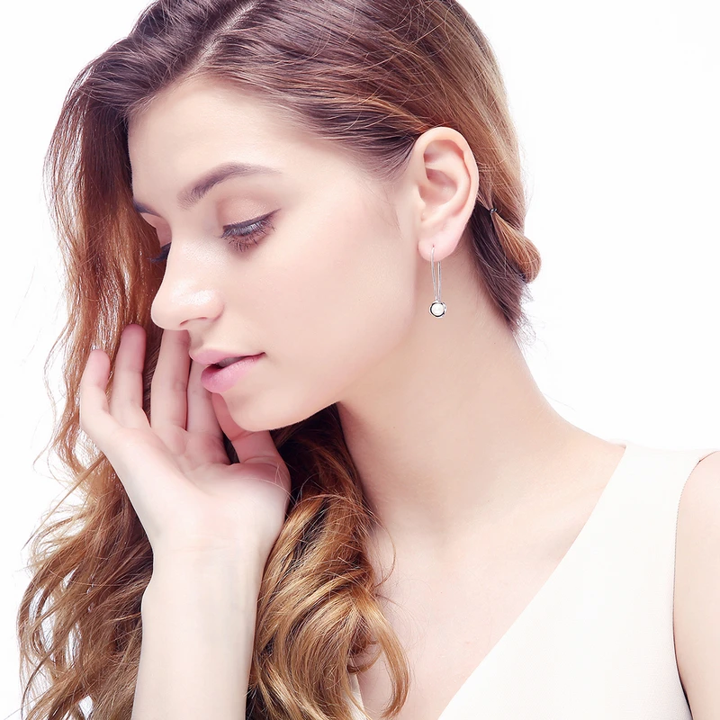 LZESHINE Lxury Jewelry Новинка весны коллекция 925 стерлингового серебра с жемчугом длинные