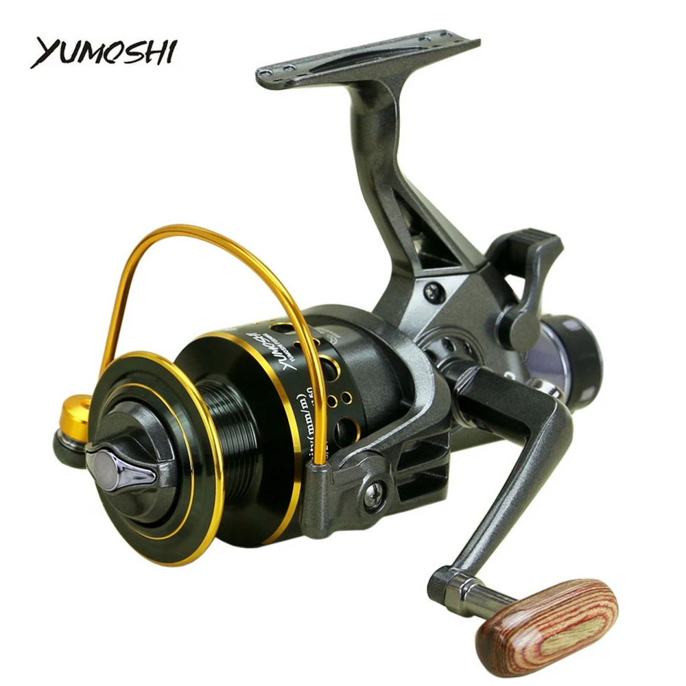 

Yumoshi 3000- 6000 Metal Spinning Fishing Reel 10+1BB Saltewater Carp Fishing Reel Front and rear brake Speed ratio 5.0:1 5.2:1