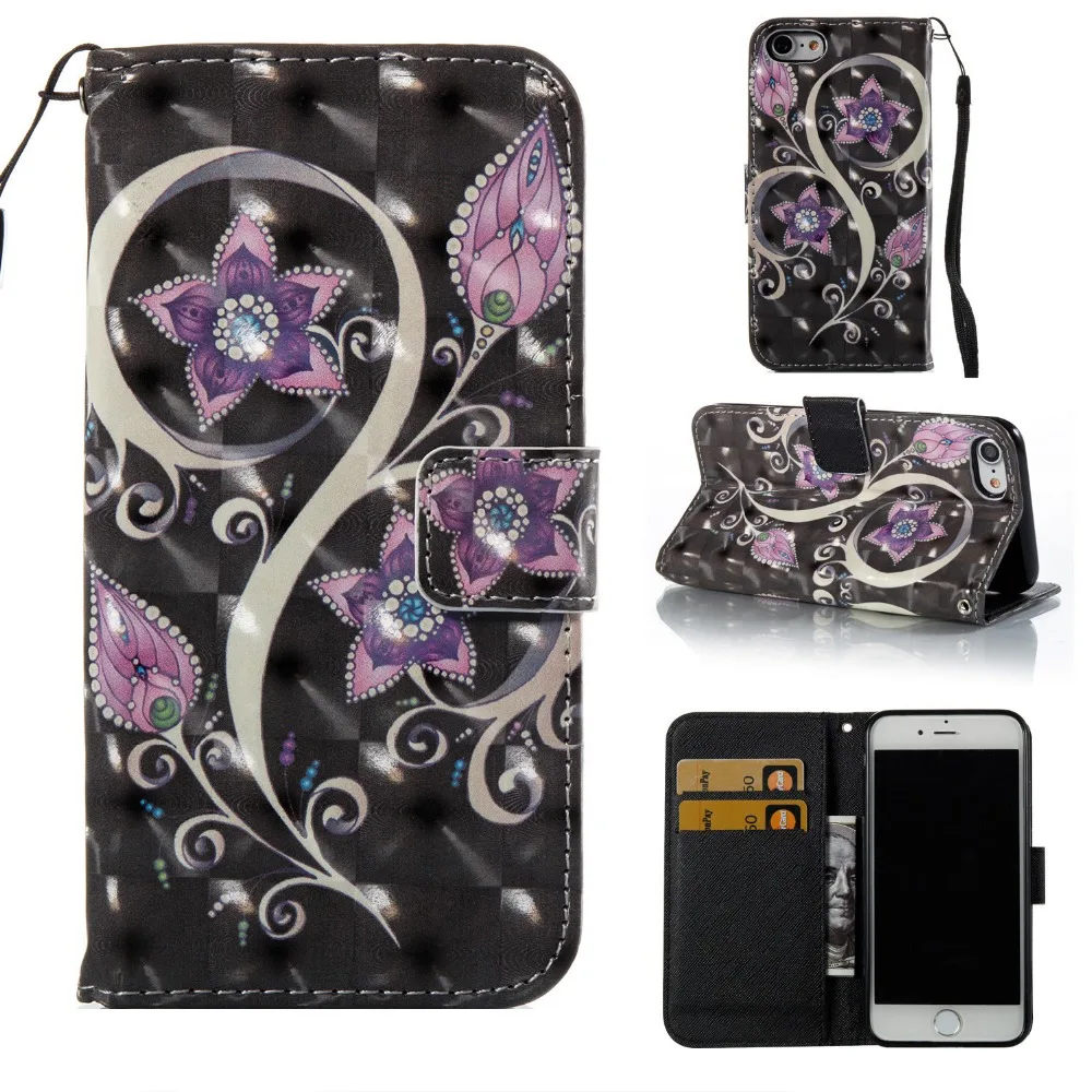 Блестящий чехол бумажник для iPhone 7 8 Plus Plus|phone cases|for iphonecase for phone |