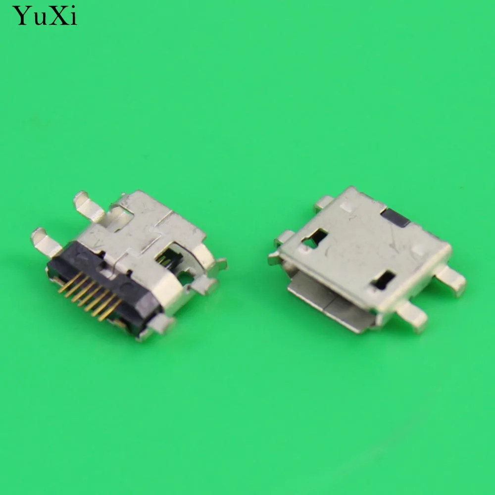 Разъем Micro USB YuXi 7 pin длинный с краями разъем для зарядки 4 фута мобильного
