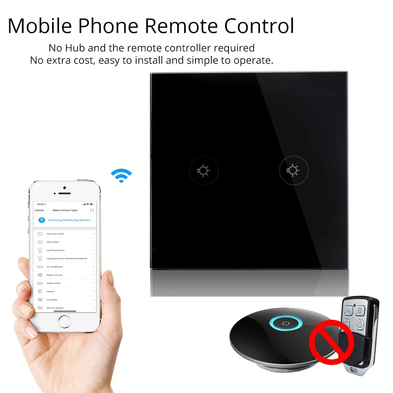 ЕС Тип 2 банда Розетка Wifi умный настенный выключатель мобильное приложение