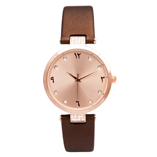 rose gold brown Немецкий дизайн montre arabe часы женские. Часы с арабским циферблатом Montre - Цвет: rose gold brown