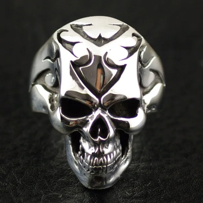 

Thai silver tattoo skeleton ring
