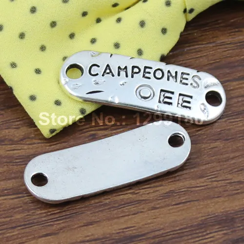 20 шт./лот модные античные серебряные соединители &quotCAMPEONES OEE&quot подвески из
