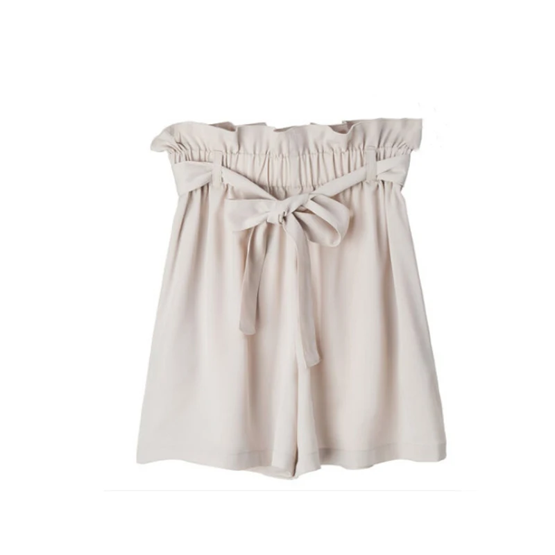 Женские шорты из спандекса с высокой талией шелковые Harajuku Feminino Slash Elastic Spodenki