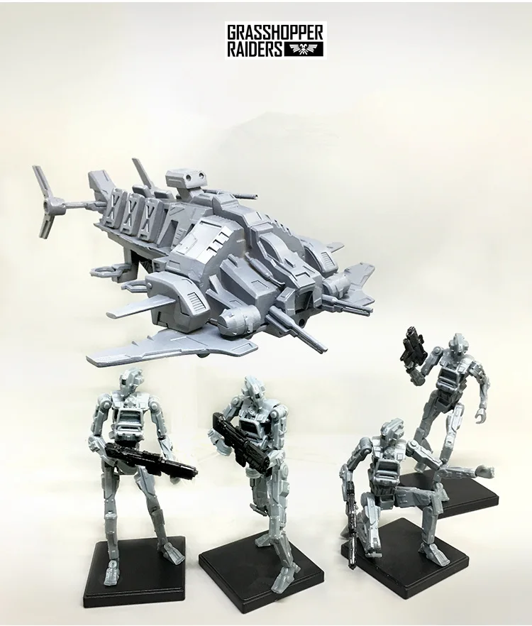 JOY TOY 1:27 самолет и солдат модель комплект военный Кузнечик рейдеры наборы Неокрашенный распродано - Цвет: Original  box