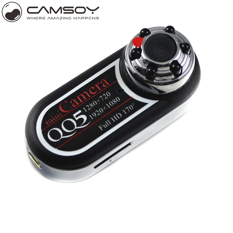 QQ5 мини камера Full HD 1080P ночное видение видеокамера 12MP веб 170 широкоугольный