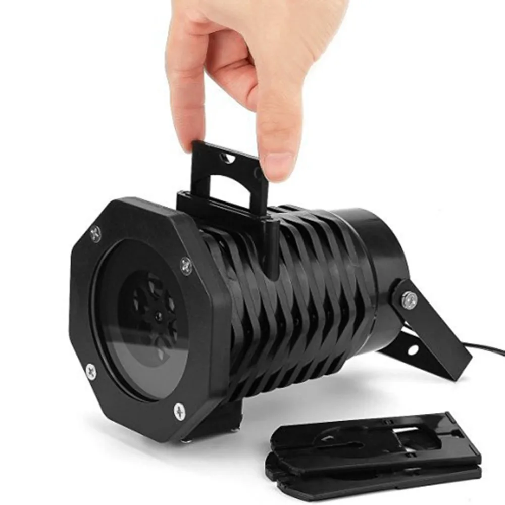 10 Pattern Lens Replaceable LED Rotating Laser Projector Lamp Outdoor Garden Christmas Landscape Projection Night Light | Освещение
