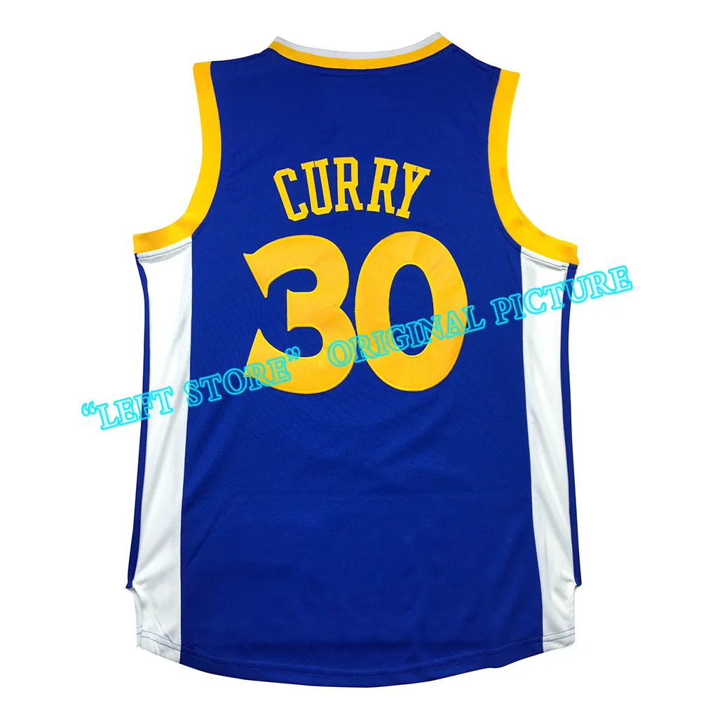 Дешевые мужские нью Взрослых Детей джерси стивен карри 100% Прошитой Логотипы