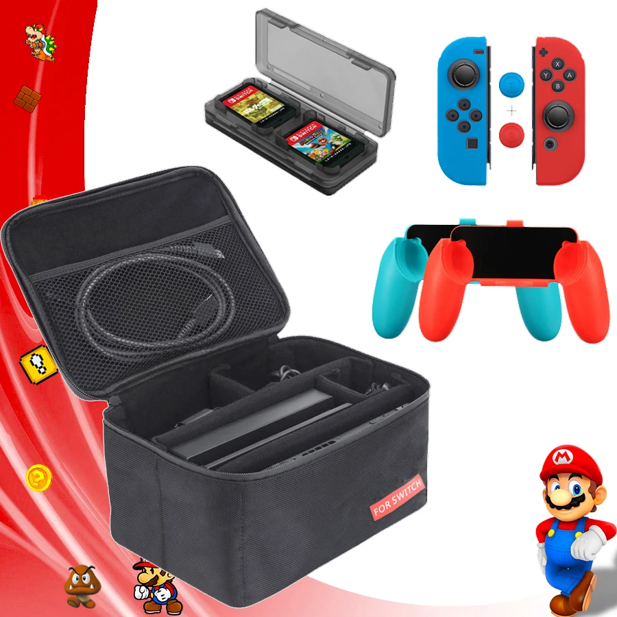 8 в 1 новые аксессуары для переключателей большая сумка хранения ручки