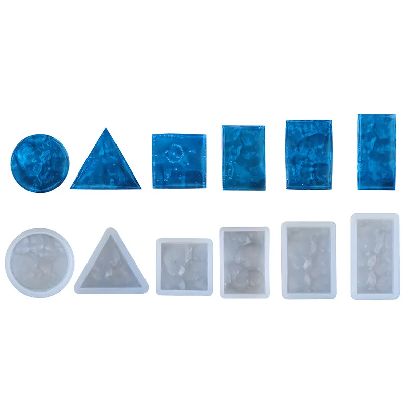 

SNASAN 6PCS water ripple pendant Silicone Mold Resin Silicone Mould handmade DIY tool Jewelry Making epoxy resin molds
