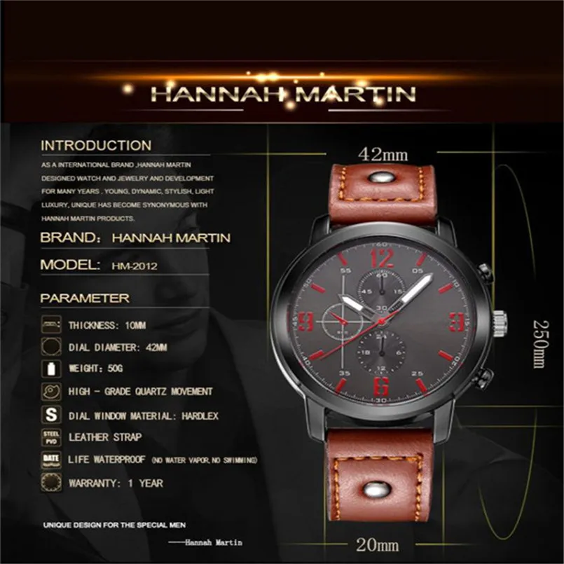 Роскошные мужские часы с аналоговым спортивным стальным корпусом кварцевые