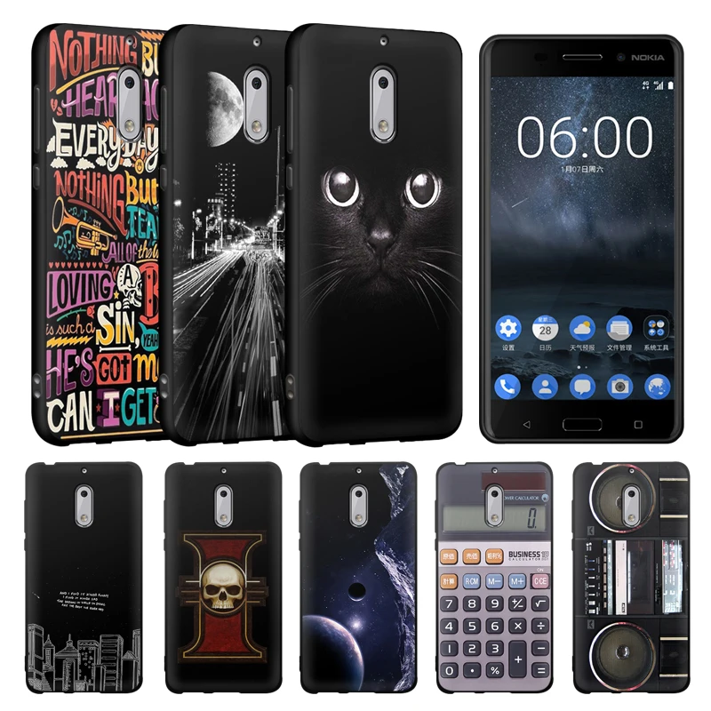 Чехол для телефона EiiMoo Nokia 6 силиконовый чехол задняя крышка с милым мультяшным