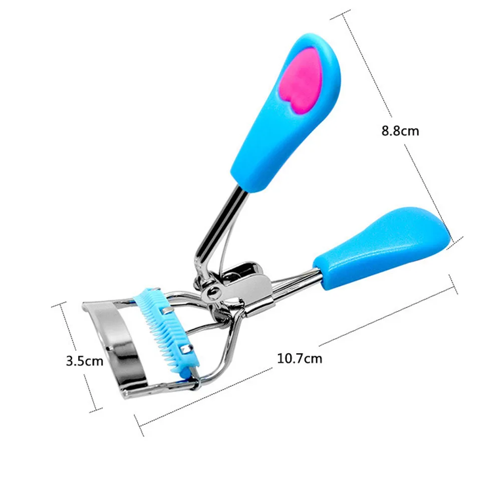 Модные женские щипцы для завивки ресниц черные ручки с персиковым сердцем