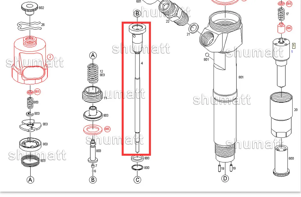 Shumat F00VC01001 Управление клапан комплект F00V C01 001 клапан в сборе для 0445110 009 010 011 012 014 бадминтонных ракеток 015 024 025 034 035 045 046 069 070