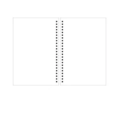 Blank Page EZONE A5/A6/B5 прозрачная матовая ПП Обложка Блокнот линия/сетка/точка/пустые страницы повязки катушки блокнот s простой стиль блокнот - Цвет: Blank Page