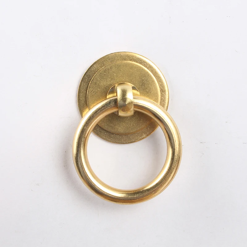 20 шт./лот латунная ручка для шкафа дверное кольцо мебель выдвижной ящик