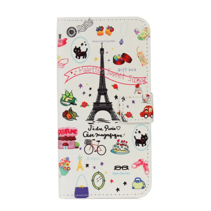 Бежевый Для samsung galaxy A5 A3 чехол цветок башня сова флип искусственная кожа, кошелек, чехол, покрытие для samsung galaxy J5 J2 премьер-держатель для карт - Цвет: Бежевый