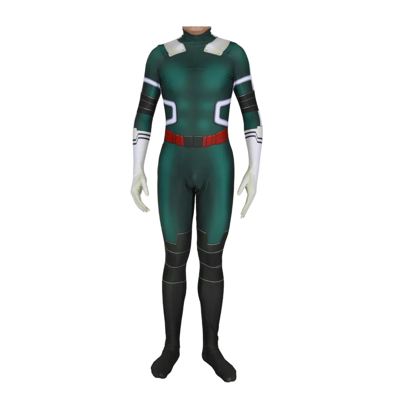 My Boku no Hero Academy Midoriya izku Deku, косплей костюм для мужчин и женщин, комбинезон из спандекса, костюм зентай на Хэллоуин, Рождество