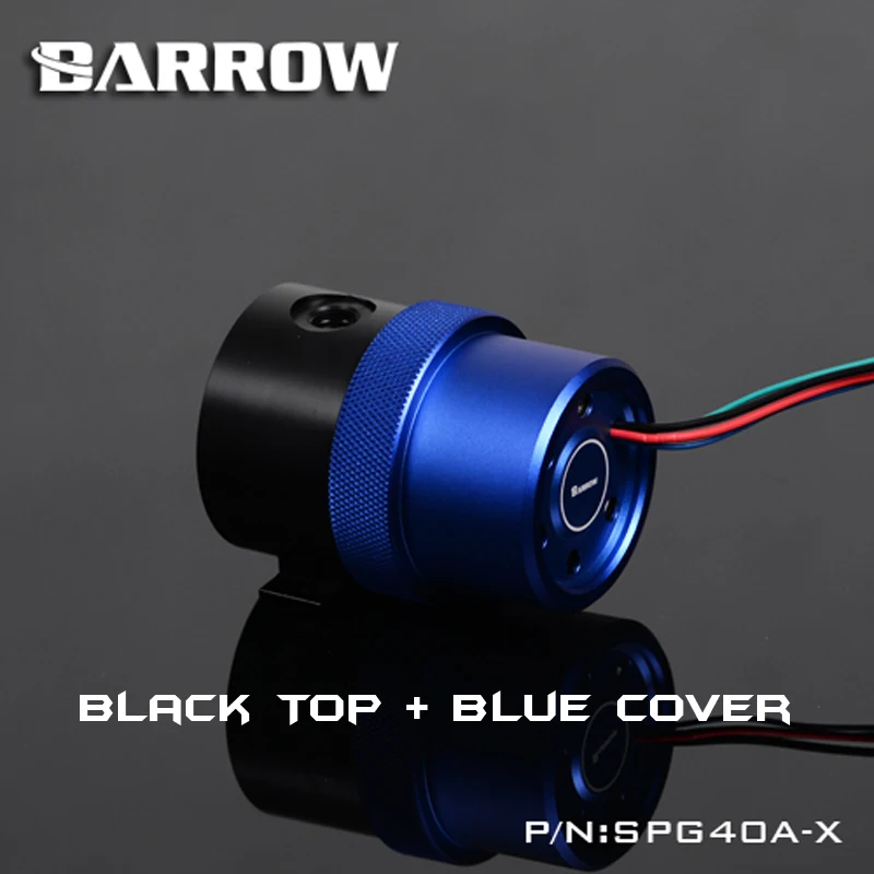 BlackTop-BlueCov Барроу SPG40A-X, 18 Вт PWM комбинированные насосы, с резервуарами, насос-резервуар комбинации, 90/130/210 мм Компонент резервуара - Цвет лезвия: BlackTop-BlueCov