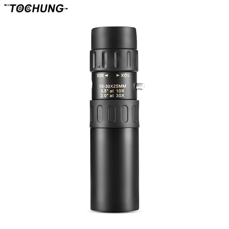 Tochung оригинальный бинокль 10-30x25 зум Монокуляр Высокое качество телескоп карман