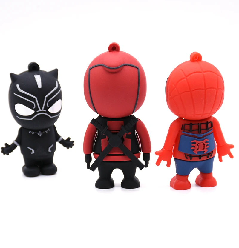 Горячая Распродажа милый флеш накопитель с черной пантерой 128 ГБ 64 32 USB 16 8 4 Гб U Stick