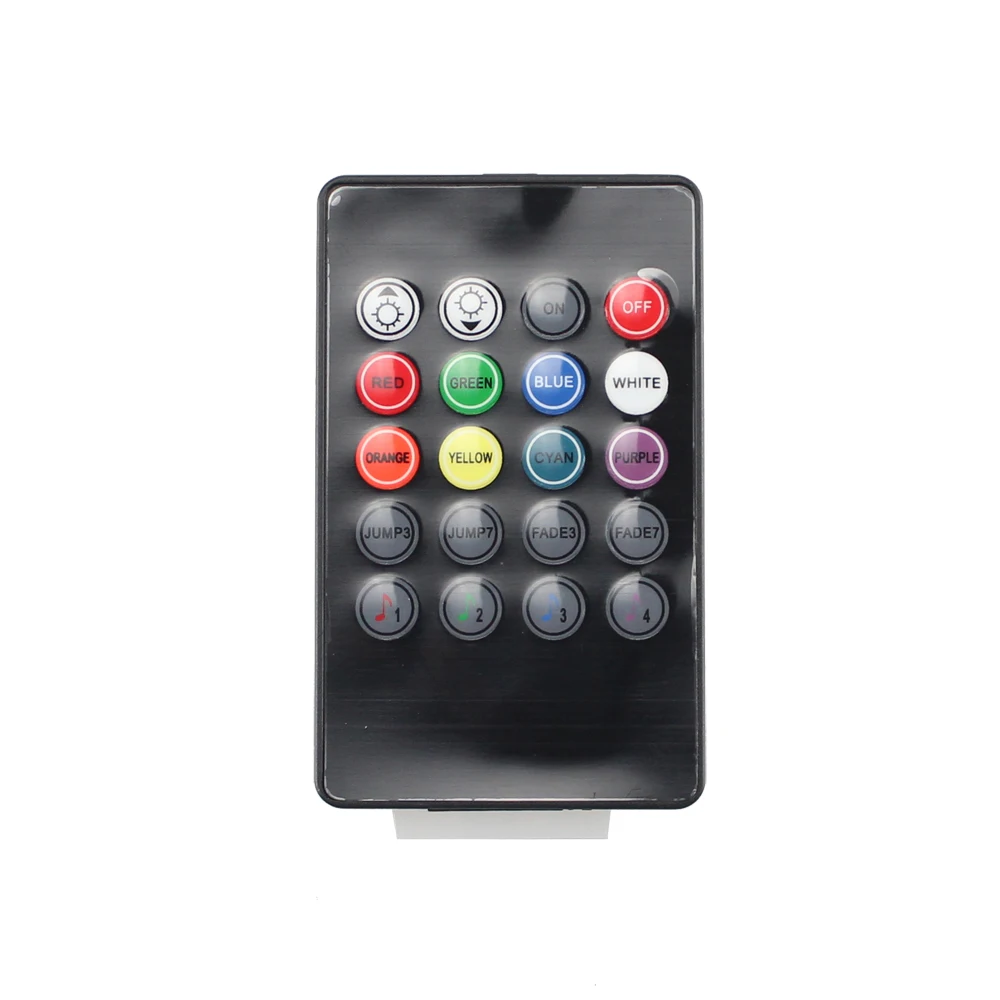 ИК-пульт дистанционного управления для светодиодных лент 20 клавиш RGB DC12V-24V общий