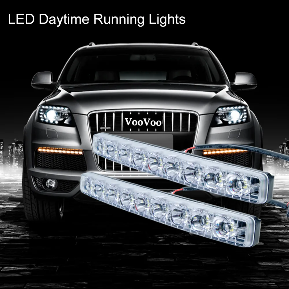 VooVoo 2 шт. DRL светодиодный Наводнение Светодиодный светильник бар рабочий 4WD 12V