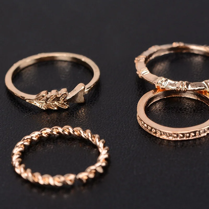 Loveiystar 7 pcs/Set Rings for Women Vintage Steampunk Ladies Finger Jewelry Retro Style Woman Accessories YT0073 | Украшения и