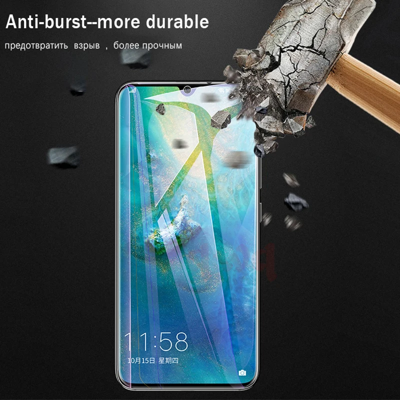 9D полное клеевое Защитное стекло для экрана Huawei mate 20 lite p smart plus изогнутое