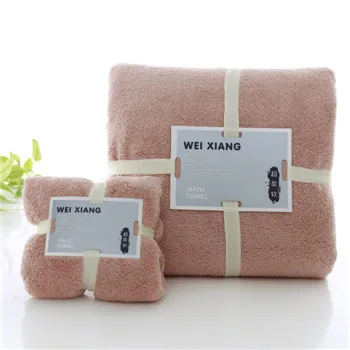light khaki Набор полотенец 70 см* 140 см и 33 см* 75 см микрофибра полотенце для ванны плюшевое волшебное полотенце большое полотенце Ванная комната toalha СПА одежда для плавания - Цвет: light khaki