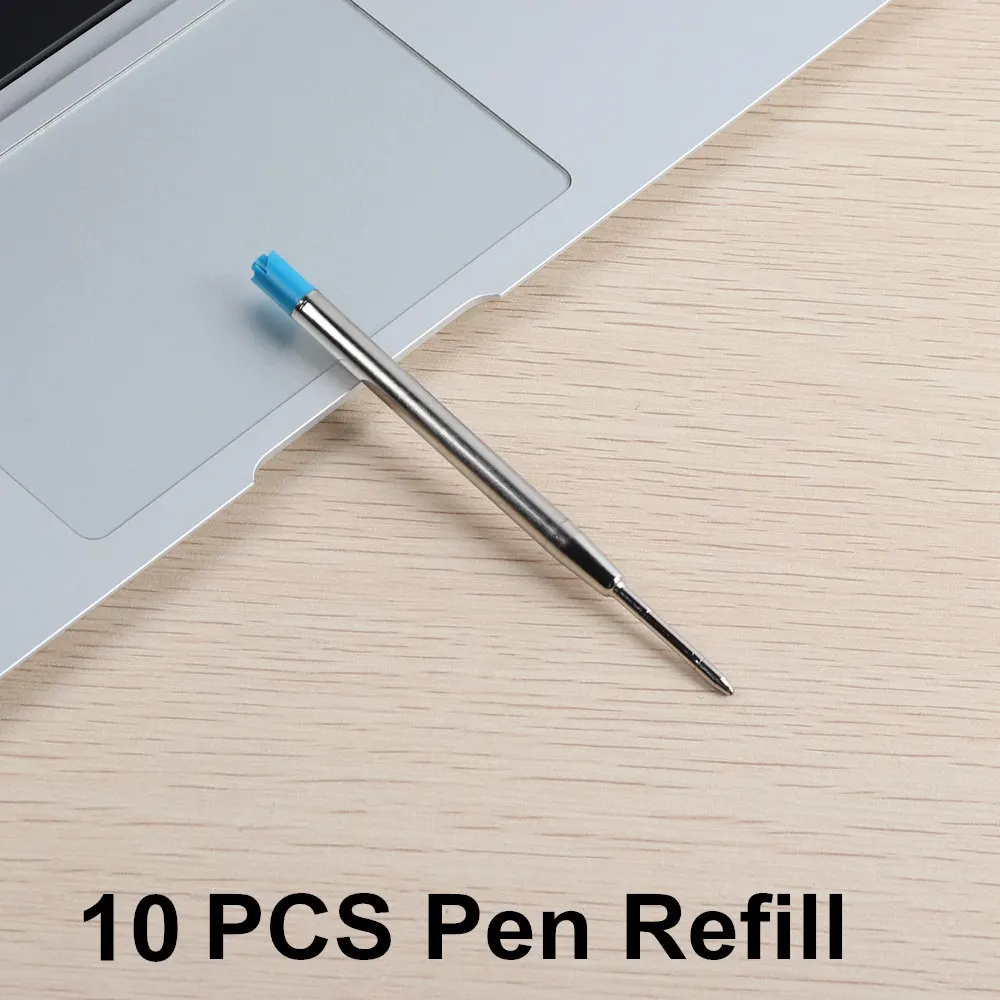 10PCS Pen Refill Многофункциональная ручка для защиты, персональная тактическая ручка, инструмент для самозащиты, многоцелевой авиационный алюминиевый Противоскользящий портативный - Цвет: 10PCS Pen Refill