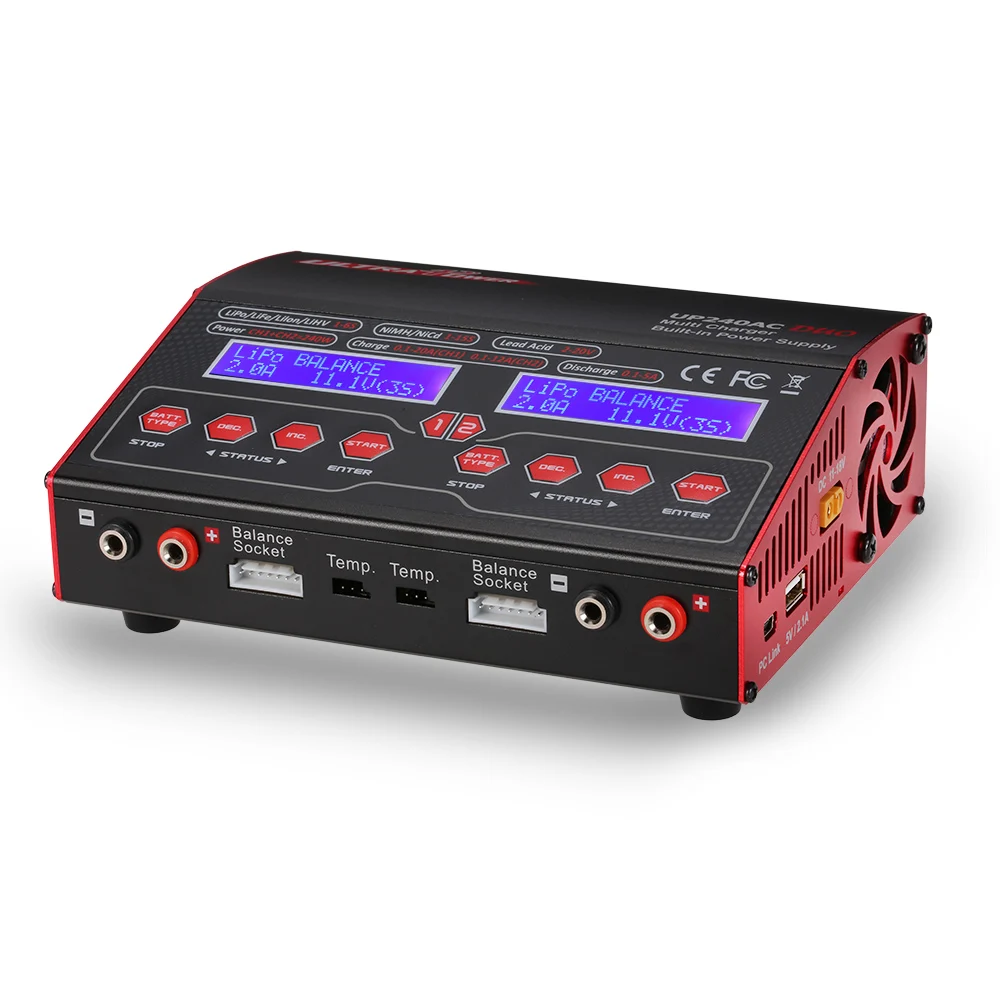 Lipo зарядное устройство RC power UP240AC DUO 240 Вт 2в1 LiPo NIMH NiCd Батарея RC вертолет Дрон баланс зарядное устройство Dis зарядное устройство 18 в DCInput