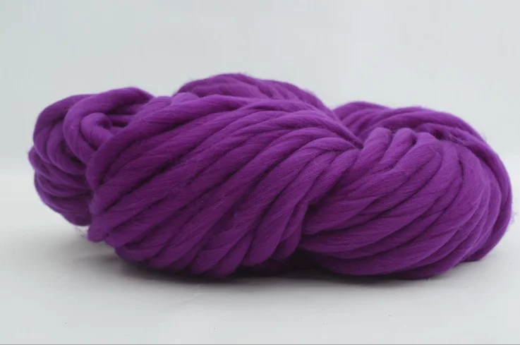 19 violet Mylb 1 шт./250 супер толщина вискозной массивной пряжи ровинг пряжа для прядения ручного вязания пряжа зимняя теплая - Цвет: 19 violet
