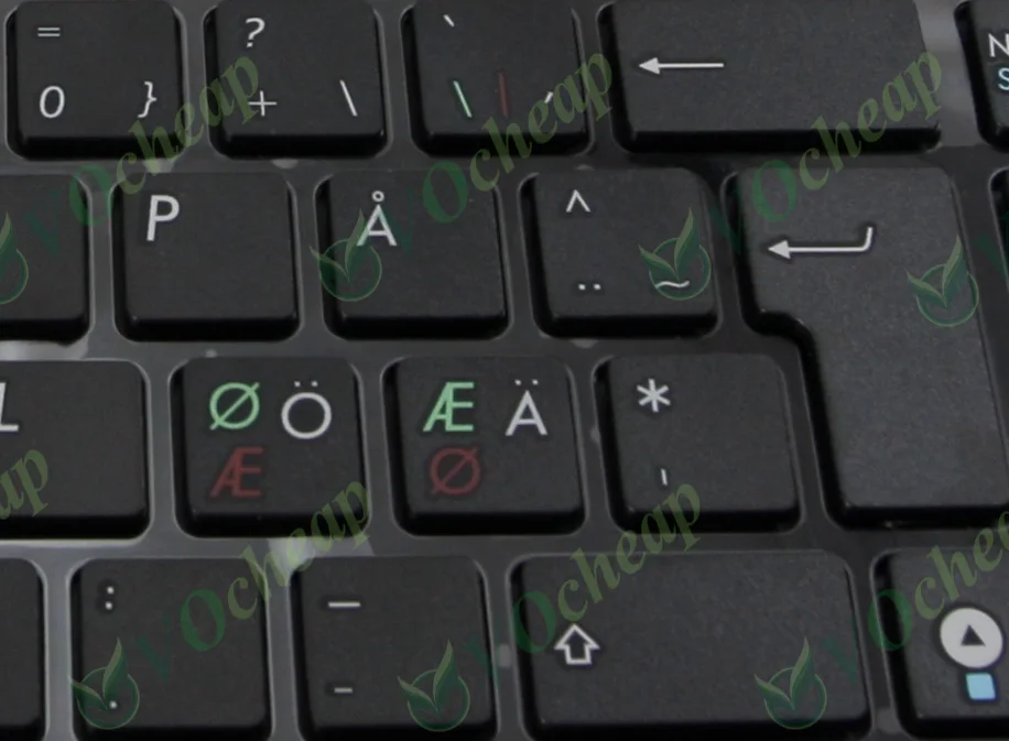 Скандинавская клавиатура ND для ноутбука ASUS G60 K52 G51 G53 N61 U50 X61 G60J G60V G60JX G60VX G73 Черная |