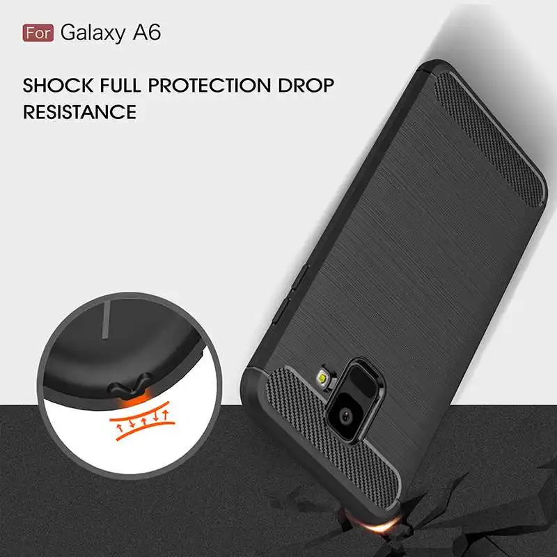 Mokoemi Ударопрочный Мягкий силиконовый 5," для samsung Galaxy A6 чехол для samsung Galaxy A6 Plus чехол для телефона