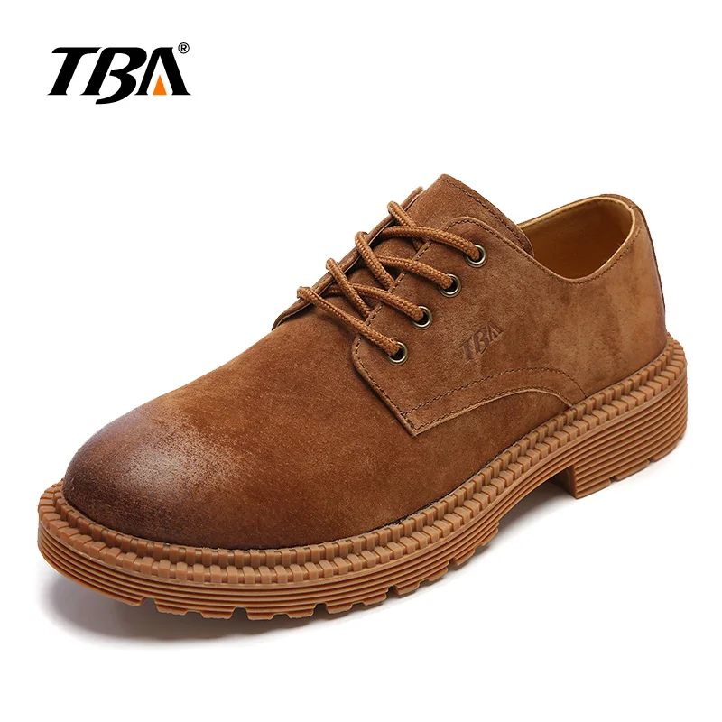 2018 Brand Soft Brown Retro Men Casual Shoes Genuine Leather Business Men's Breathable High Quaity Autumn Flats | Обувь