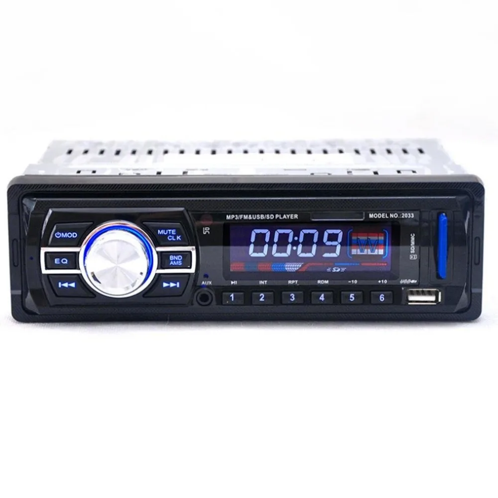 2033 12 в автомобильный Радио аудиоплеер стерео MP3 FM передатчик поддержка USB/SD/карт