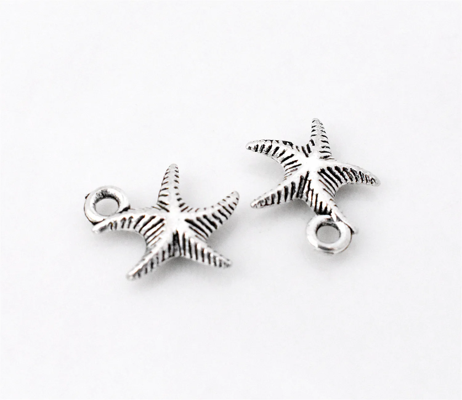 Antique Silver 20 шт./лот 16x14x3 мм Новая мода 4 цвета покрытием подвеска в виде морской звезду Кулон Ювелирные Украшения Сделай Сам аксессуары - Окраска металла: Antique Silver