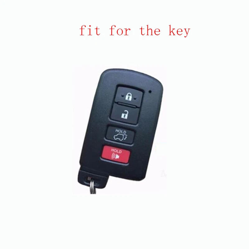ZAD силиконовый чехол для автомобильного ключа FOB Toyota Camry RAV4 4 кнопки Smart Remote Car Key Jacket
