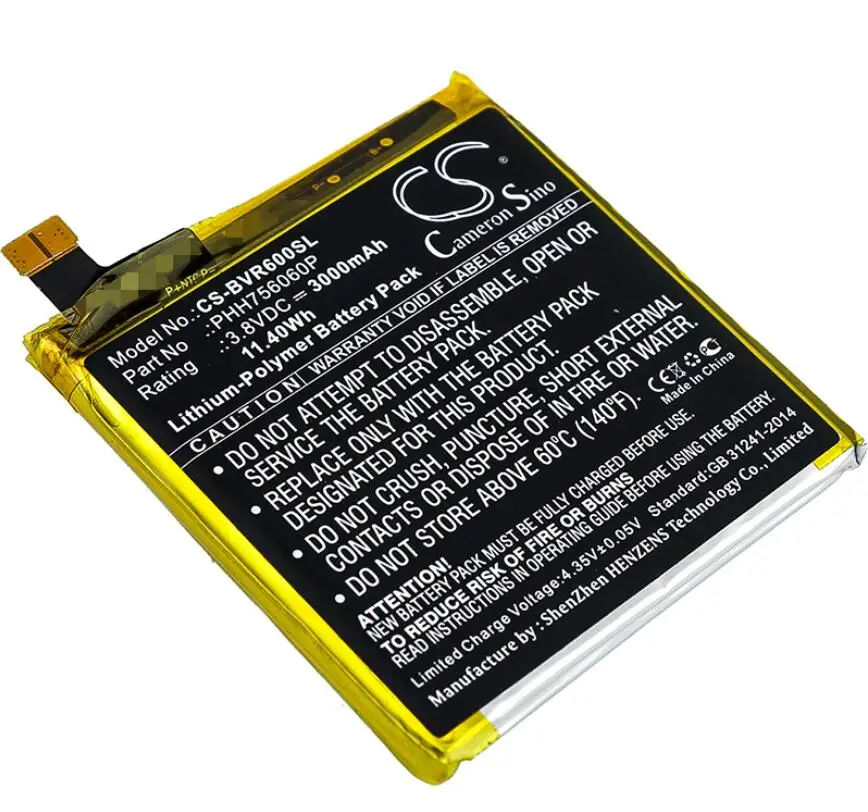 

Cameron Sino 3000mah battery for BLACKVIEW BV6000 BV6000S PHH756060P batteries