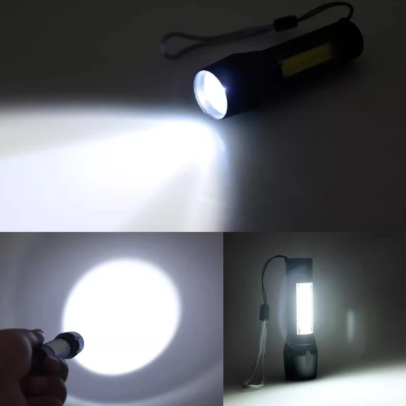 2019 новейший дизайн USB зарядка мощный фонарик 3800LM XPE COB Светодиодная Вспышка